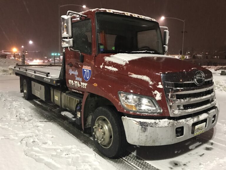 Affordable Towing tow truck job in Eagle County, Colorado, photo taken February 2017