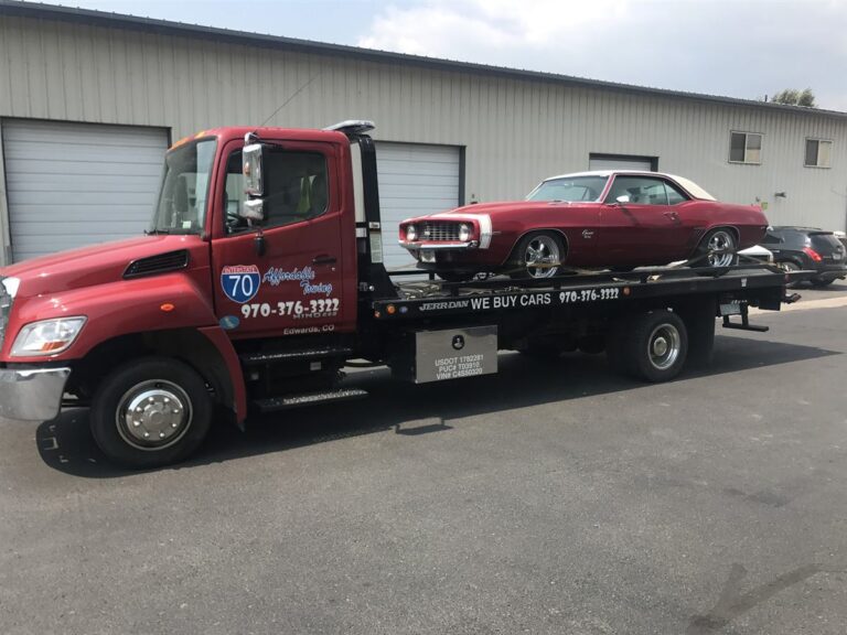 Affordable Towing tow truck job in Eagle County, Colorado, photo taken September 2017