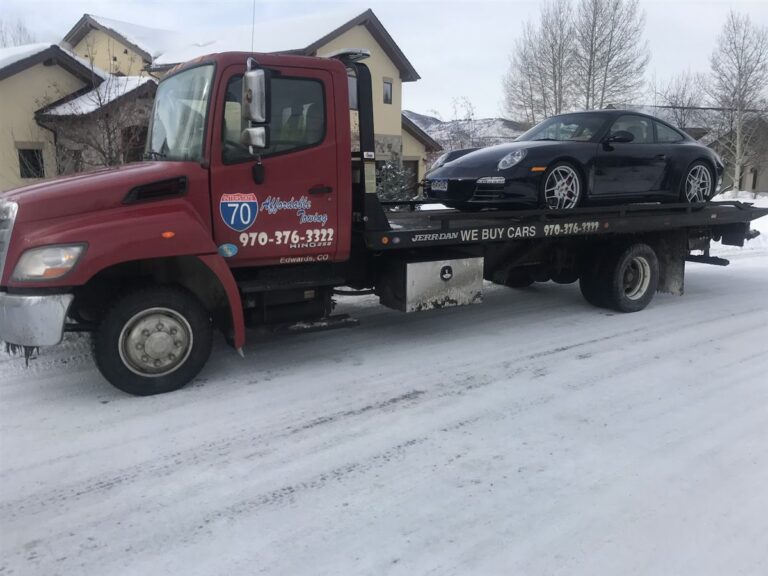 Affordable Towing tow truck job in Eagle County, Colorado, photo taken January 2019