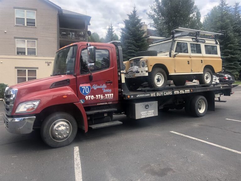 Affordable Towing tow truck job in Eagle County, Colorado, photo taken August 2019