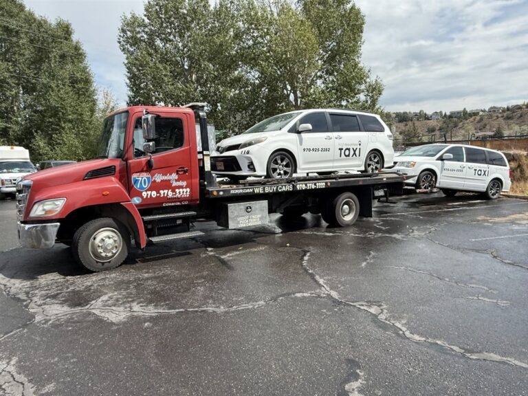Affordable Towing tow truck job near Gypsum, Colorado, photo taken August 2025