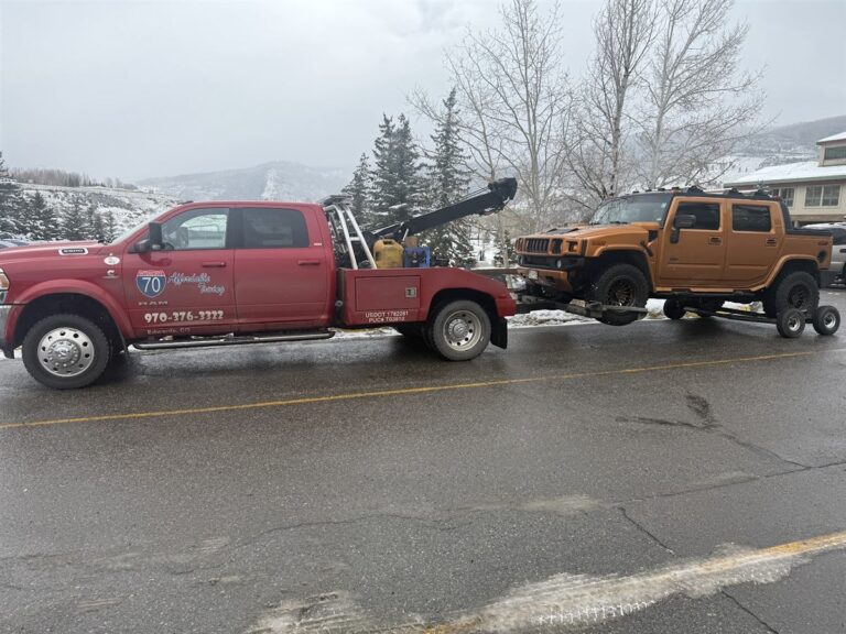 Affordable Towing tow truck job near Gypsum, Colorado, photo taken December 2025