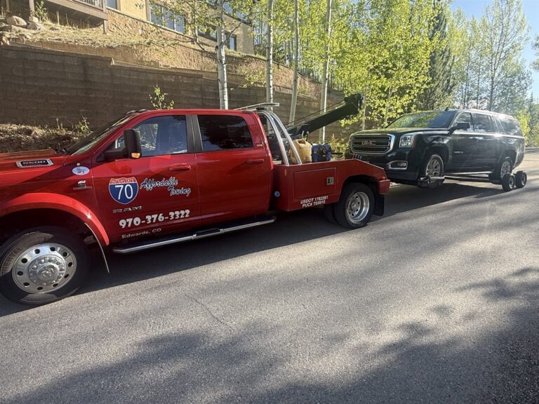 Affordable Towing tow truck job near Vail, Colorado, photo taken May 2026