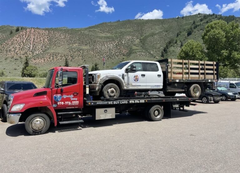 Affordable Towing tow truck job near Vail, Colorado, photo taken July 2026
