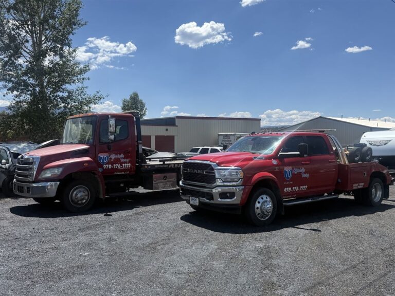 Affordable Towing tow truck job near Vail, Colorado, photo taken July 2026